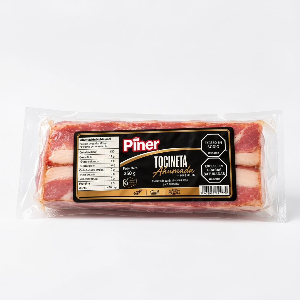 Tocineta prémium 250gr X 10 unidades