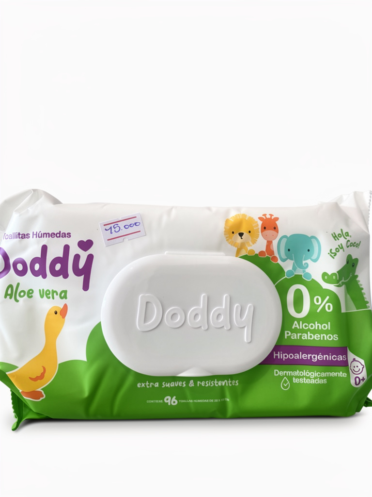 Doddy toallitas húmedas aloe vera 96 unidades