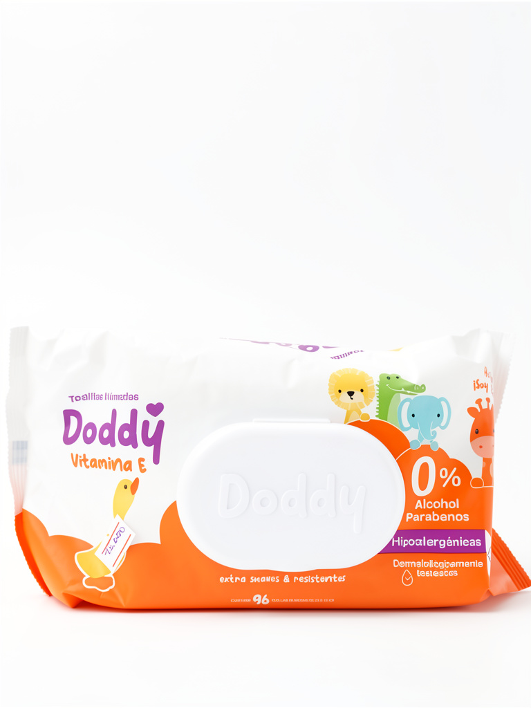 Doddy toallitas humedas vitamina E 96 unidades