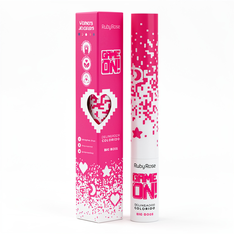Delineador ROSADO  Game One Ruby Rose