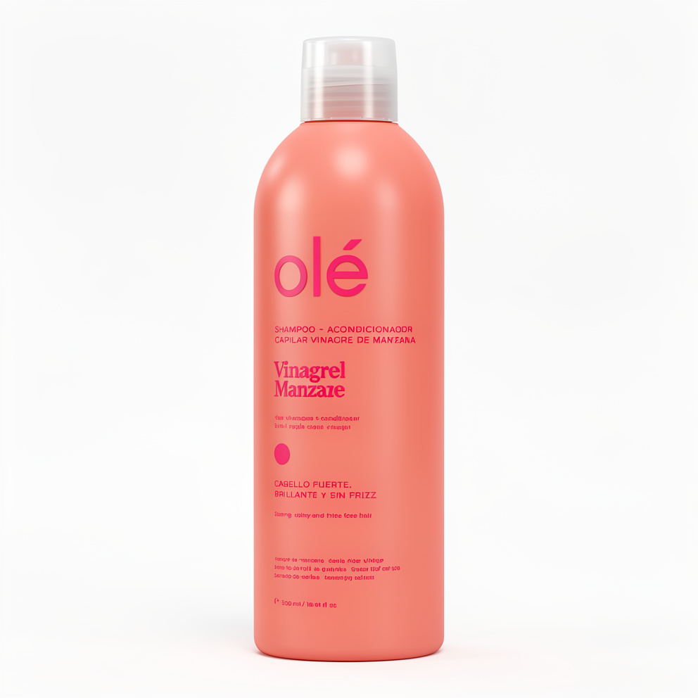Shampoo y Acondicionador Capilar Vinagre De Manzana Control Frizz