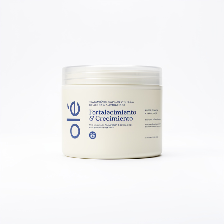 Mascarilla Capilar Proteína De Arroz Y Aminoácidos Fortalecimiento Y Crecimiento