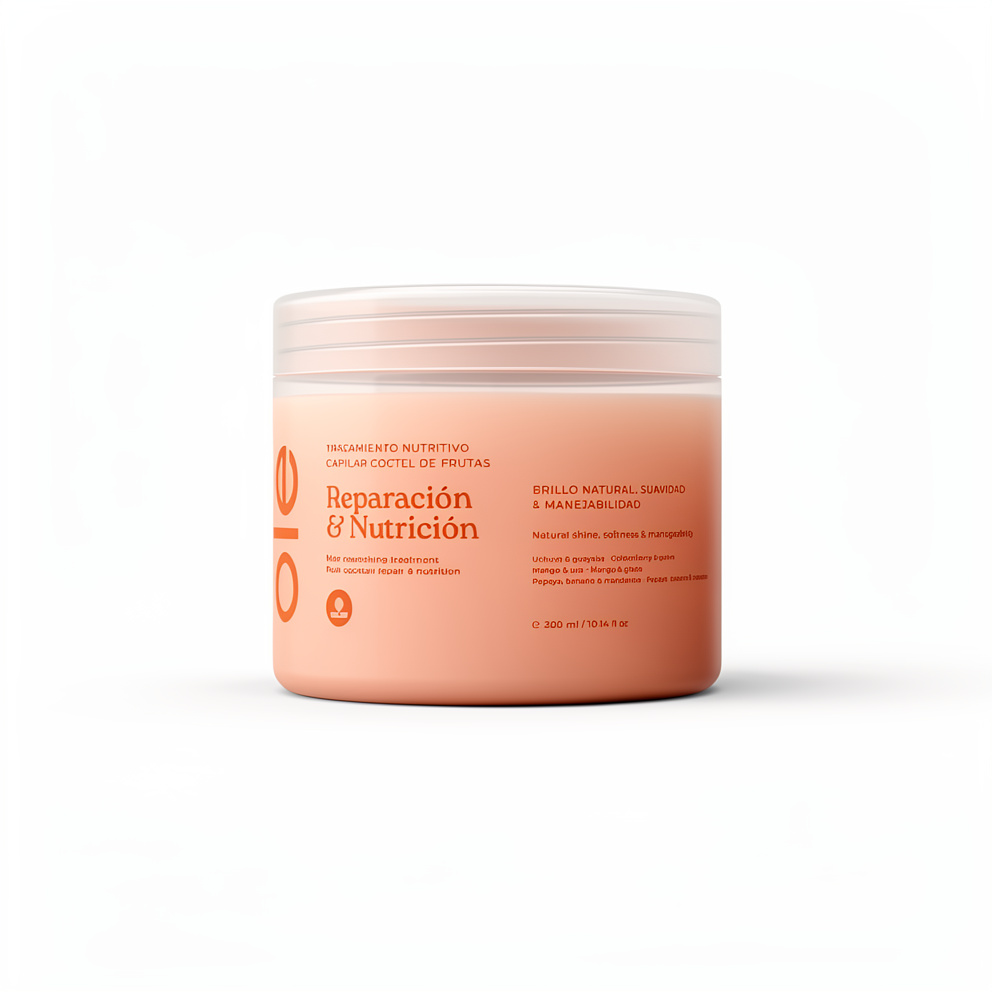 Mascarilla Nutritiva Capilar Coctel De Frutas Reparación Y Nutrición
