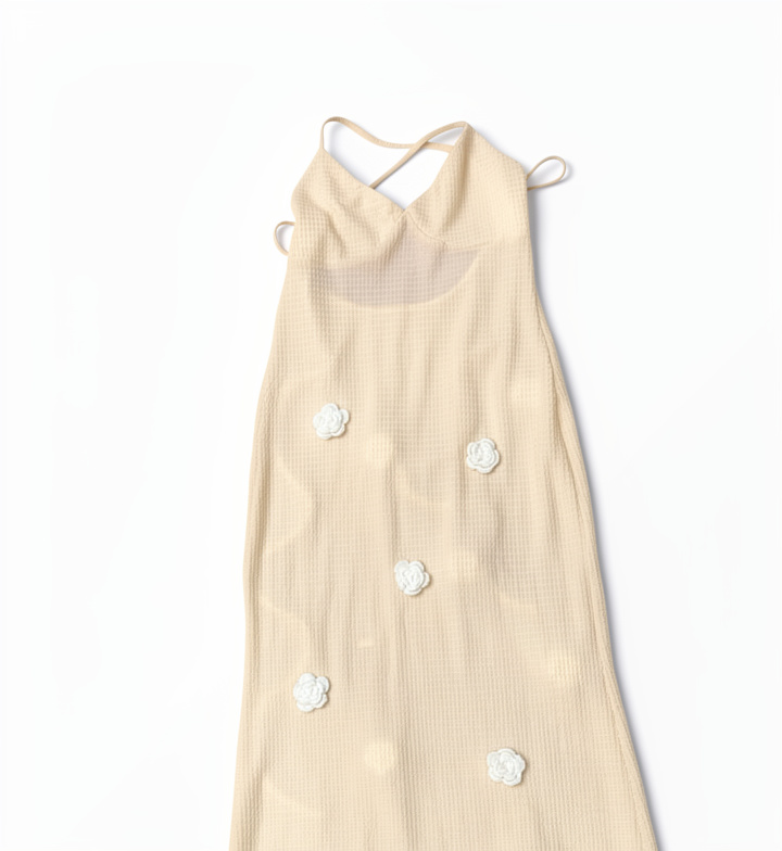 Vestido flores playero