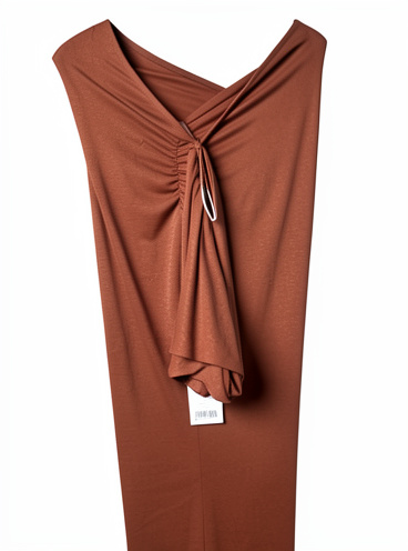 Vestido color cobre