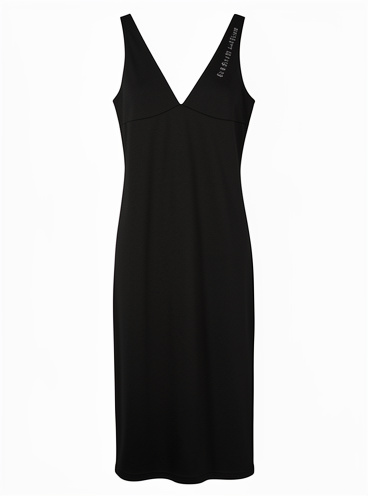 Vestido bershka negro largo