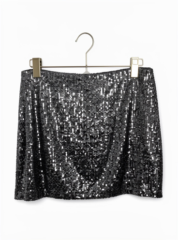 Falda lentejuelas bershka