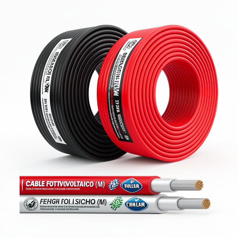CABLE FOTOVOLTAICO ROJO (M) CALIBRE 4 MM