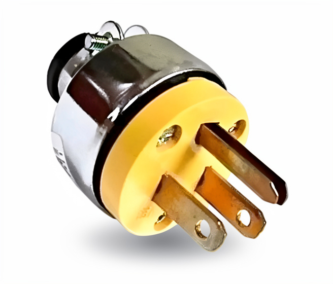 ENCHUFE MACHO METÁLICO 3P 125V 15A