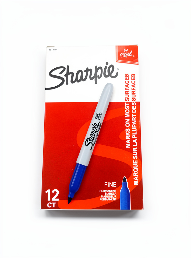 Caja de Marcador Sharpie azul x 12