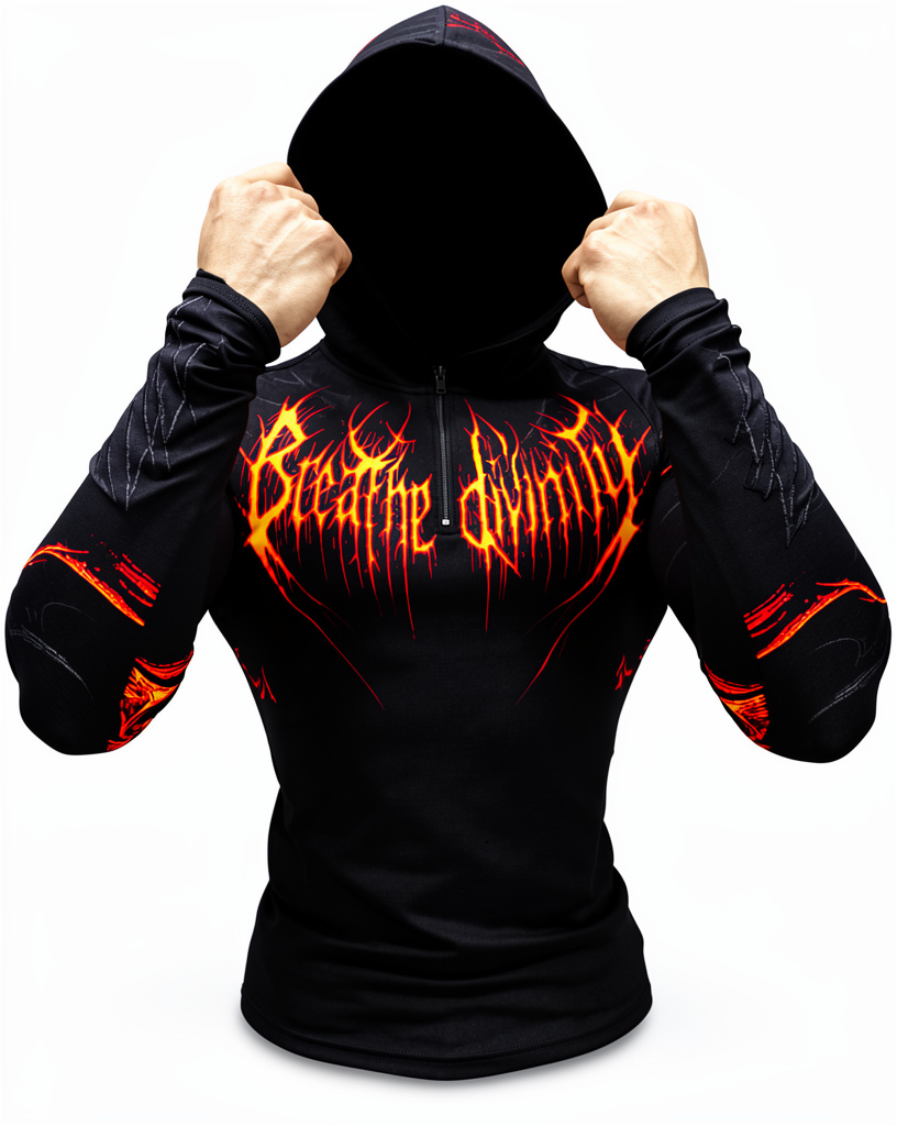 BreatheDivinity Void Tech™ Pulsefire Hoodie Compression [INFERNO