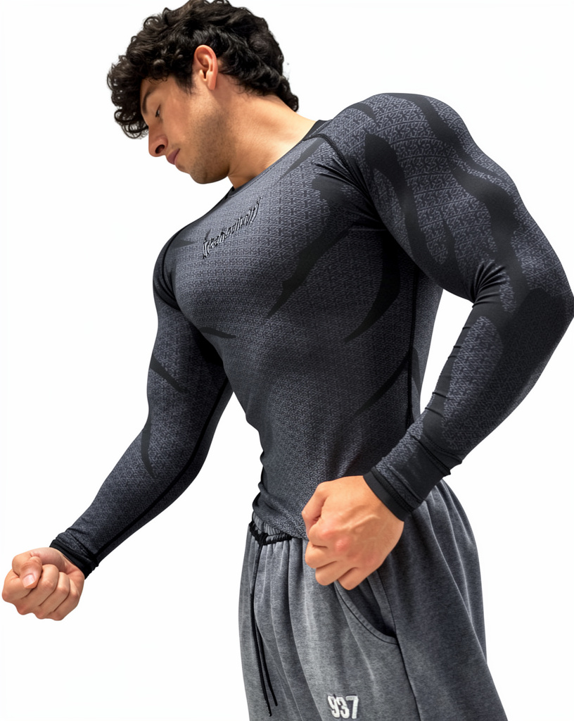 BreathDivinity  Doom Tech™ Armored Longsleeve Compression [DARKNESS]