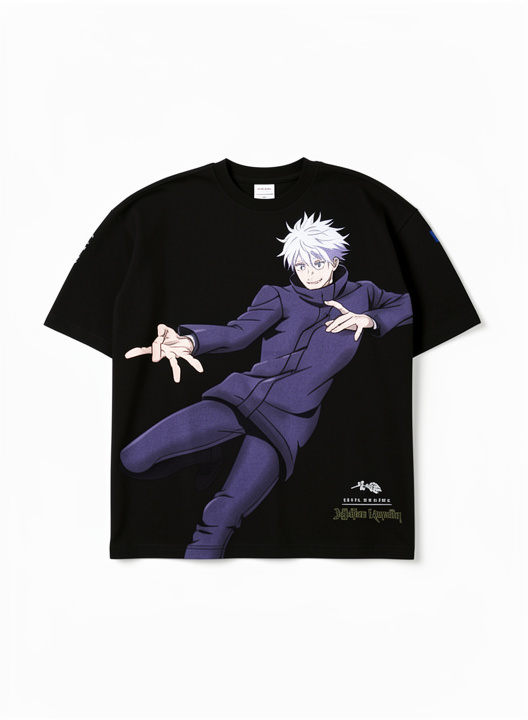CIVIL REGIME Satoru Gojo American Classic Oversized Tee in Black