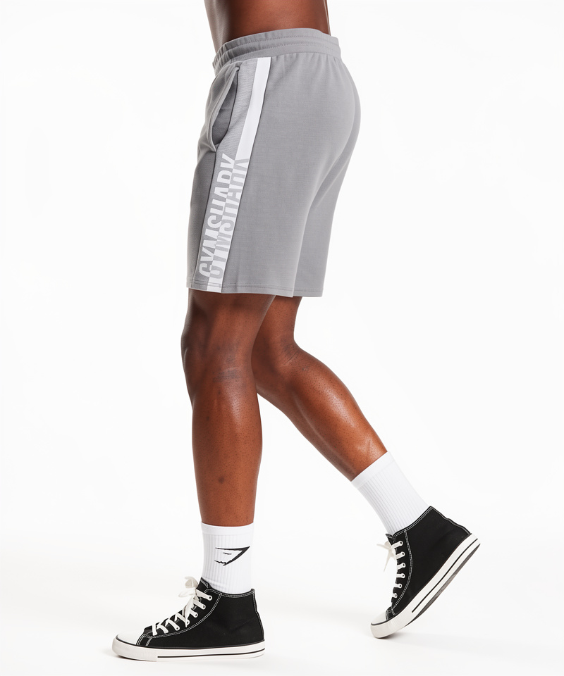 GymShark BOLD REACT 5” SHORTS - Coin Gray