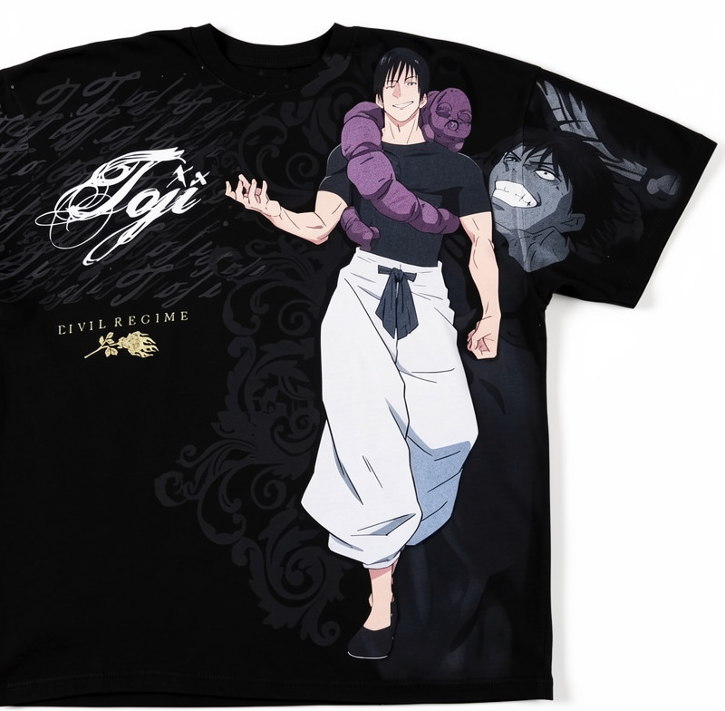 CIVIL REGIME Toji Sorcerer Killer American Classic Oversized Tee in Black