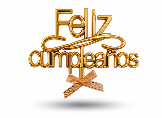 Adorno pinche feliz cumpleaños gold