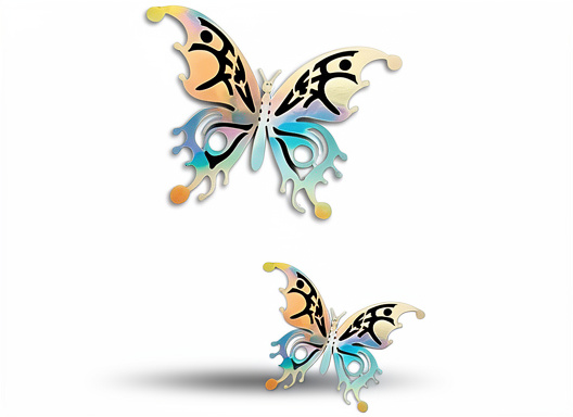 Aplique mariposa calada 12u