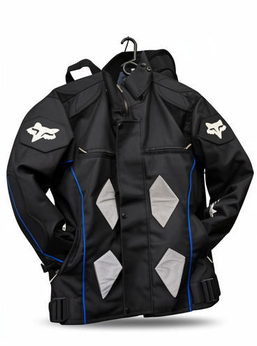 Chaqueta Alf Proteccion NEGRA LINEAS AZUL M Caballero