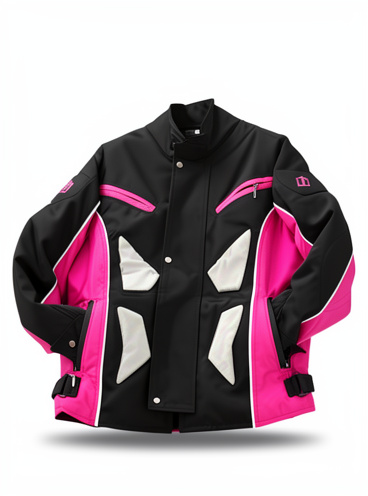 Chaqueta Alf Proteccion Negra Rosada S Dama