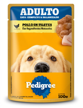 Alimento Humedo Pedigree Adulto Pouch Pollo x24Un x100gr