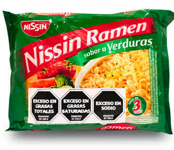 Pasta Precocida Nissin Ramen Sabor a Verduras x 85gr