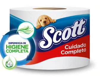 Papel Higienico Scott Cuidado Completo Triple Hoja x1 Und rollo x30mts