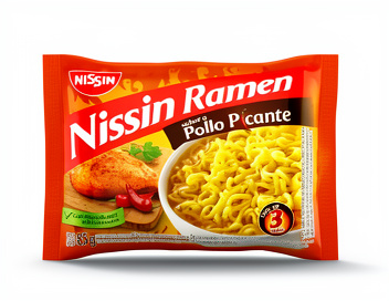 Pasta Precocida Nissin Ramen Sabor a Pollo Picante x 85gr