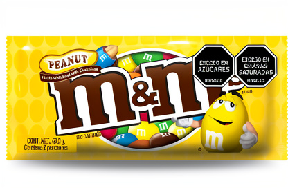 Chocolate M&M'S Bolsa 8dp x48un x49.3gr Milk Peanut