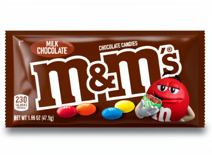 Chocolate M&M'S Singles 9dp x36un x47.9gr Milk Chocolate