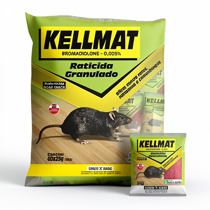 Raticida granulado KELLMAT 25G