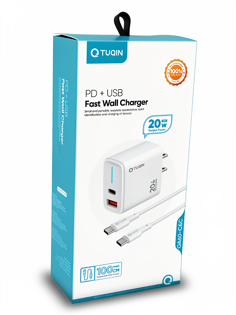 CARGADOR TUQIN USB&TIP-C 20W QA60-C&C