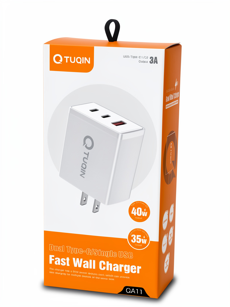 CARGADOR TUQIN DOBLE TIP-C&USB 35,40W IP