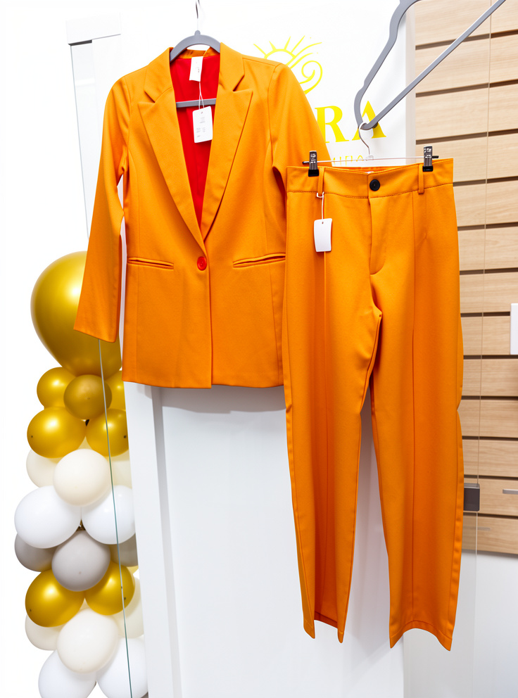 Conjunto Sastrero Naranja Talle S