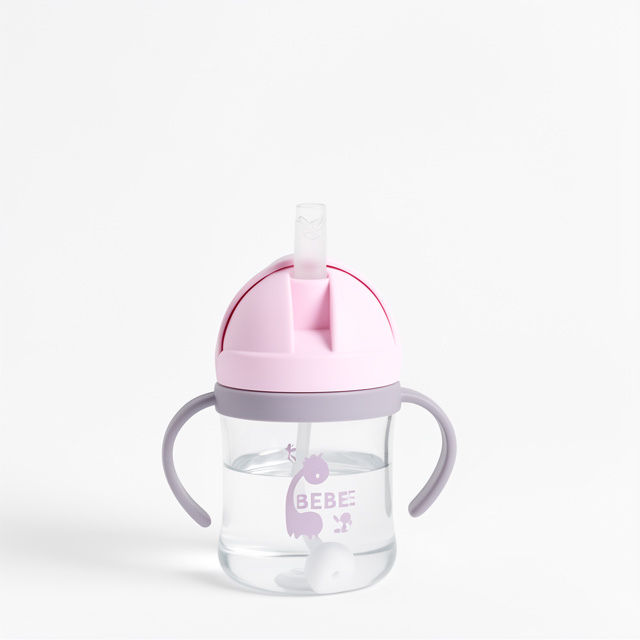 #44..Botella Agua 250ml Con Bombilla