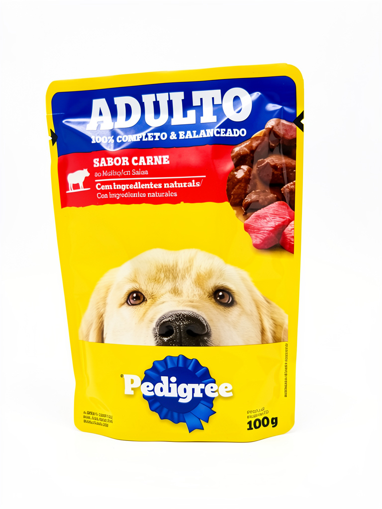 Trocitos jugosos en salsa para perros sabor carne 100g Ped