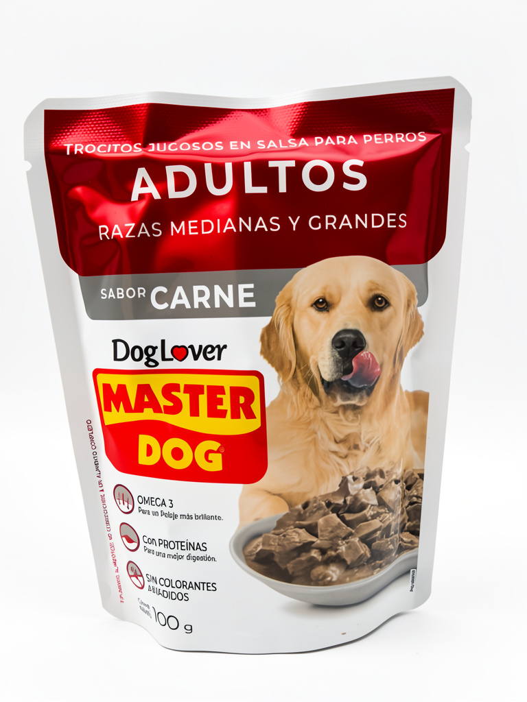 Trocitos jugosos en salsa para perros MastetDog 100g