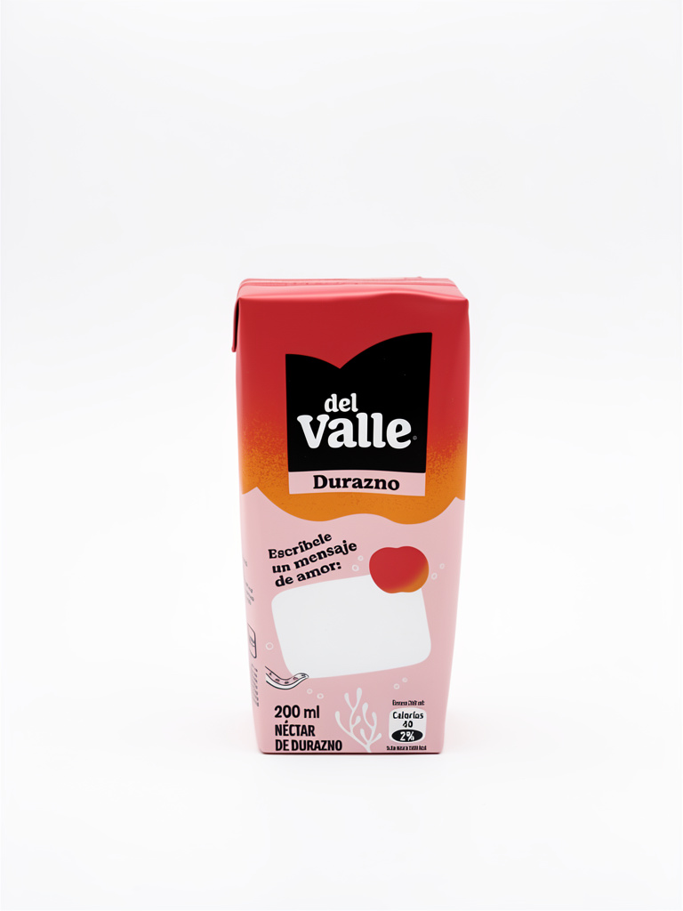Jugo durazno 200ml del valle