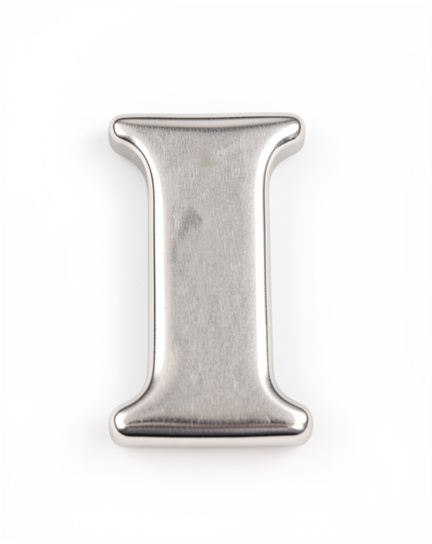 Letra I plata