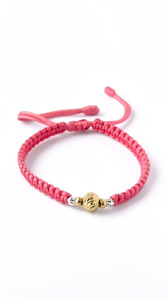 Pulsera trenza Rosa