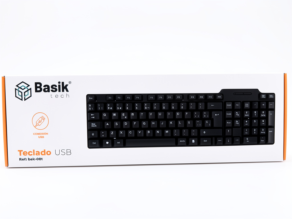 BASIK TECH TECLADO USB NEGRO