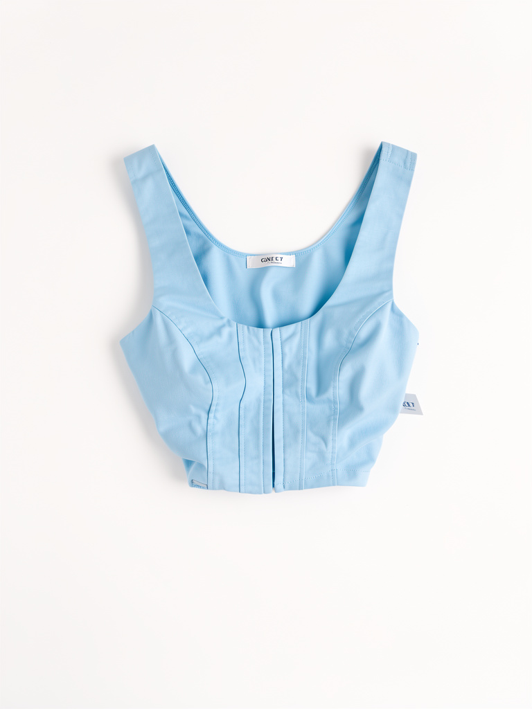 Corcet Azul cielo talla L