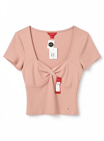 Blusa busto cruzado Guess ROSA VIEJA