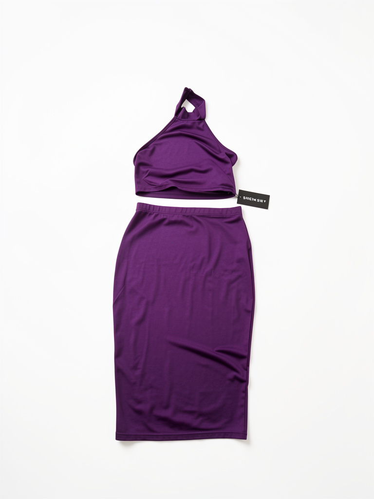 CONJUNTO DE FALDA PURPURA