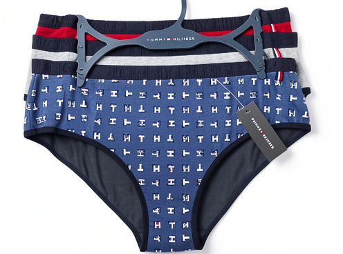 BIKINI 3PACK TOMMY HILFIGER VINO/GRIS/AZUL (L)