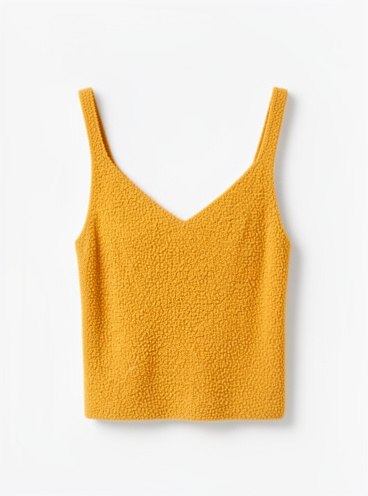 BLUSA FASHION PARÍS PELUCHE DE TIRAS ocre