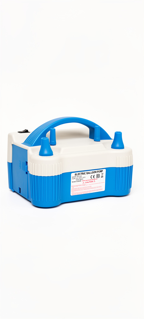Inflador electrica azul para globos