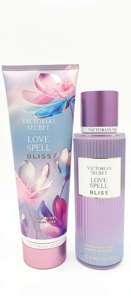Kit Body Splah + Creme Hidratante Love Spell Bliss Victoria's Secret 236ml+250ml
