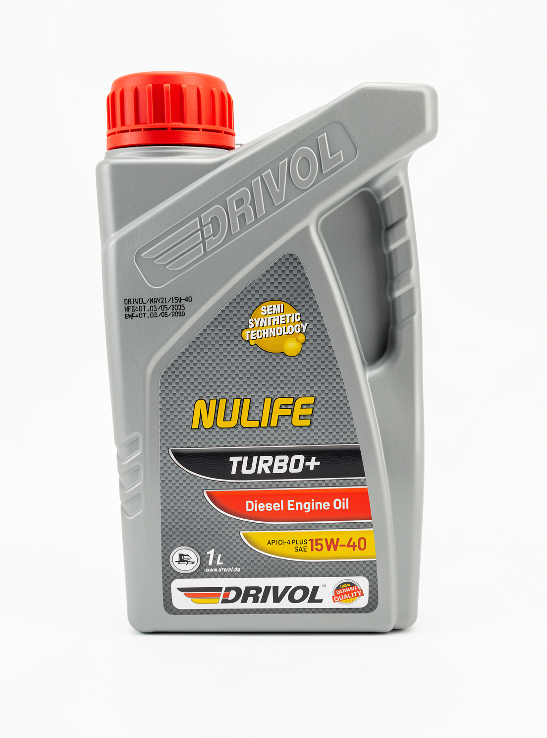 ACEITE NULIFE TURBO+ API CI-4 PLUS SAE 15W40 SEMI SYNTHETIC DRIVOL X LT