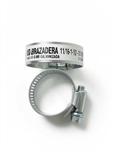 ABRAZADERA 11/16-1-1/2-  21-38 MM GALVANIZADA