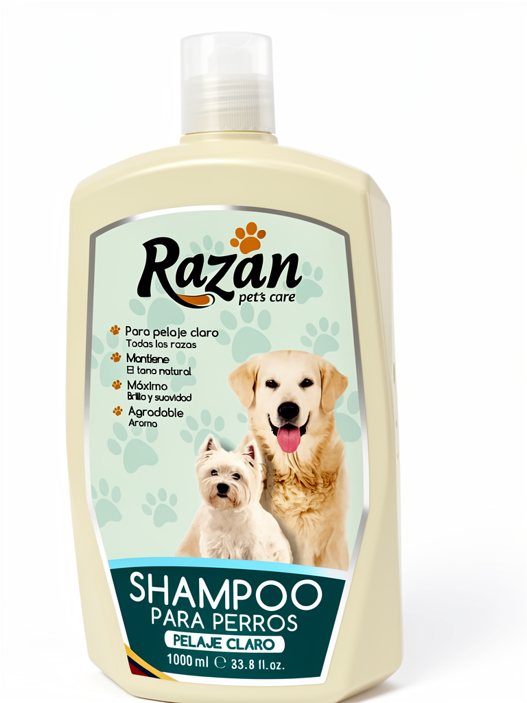 Shampoo perros pelaje claro
